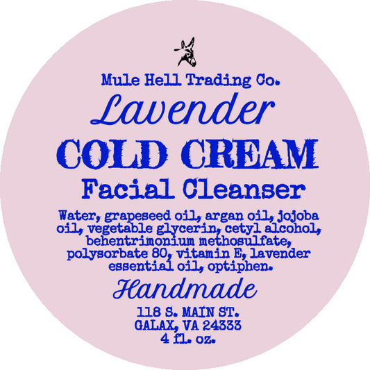 Lavender Cold Cream Facial Cleanser