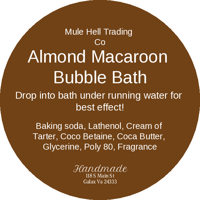 Almond Macaroon Bubble Bath