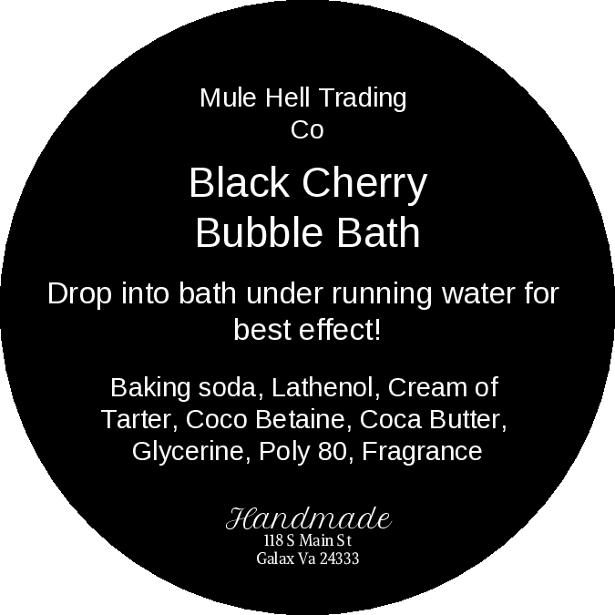 Black Cherry Bubble Bath