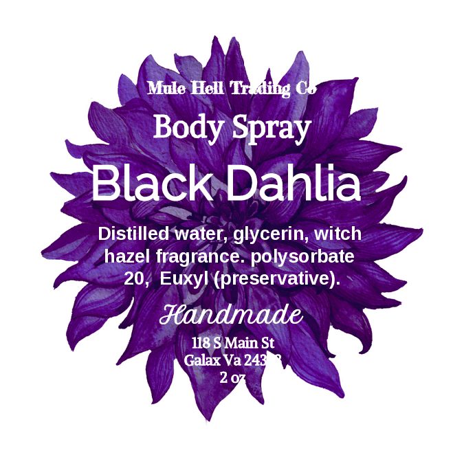 Black Dahlia Body Spray