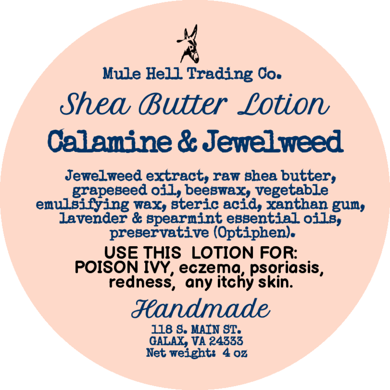 Calamine and Jewelweed Shea Butter Lotion 4 oz