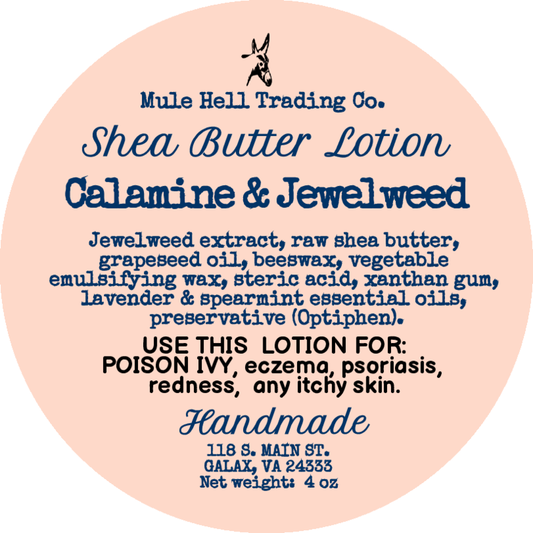 Calamine and Jewelweed Shea Butter Lotion 4 oz