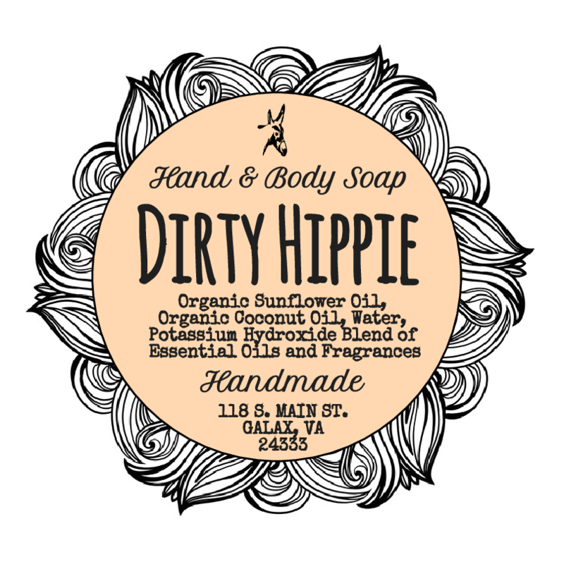 Dirty Hippie liquid Soap
