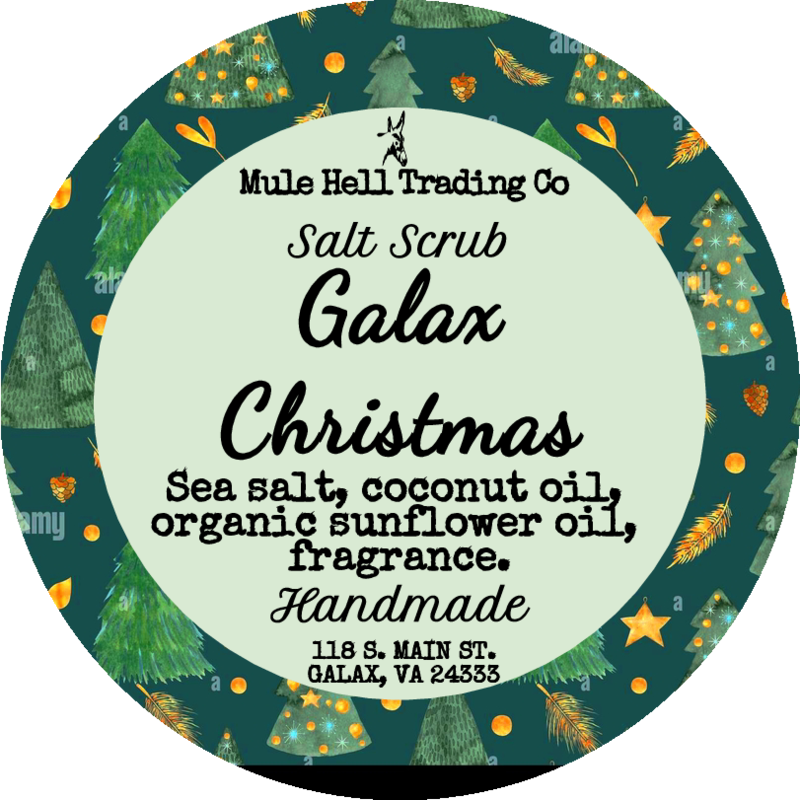 Galax Christmas Salt Scrub
