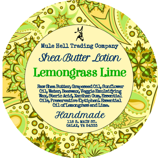 Lemongrass Lime Shea Butter Lotion