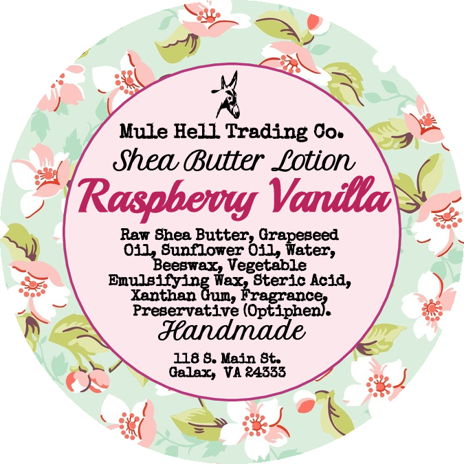 Raspberry Vanilla Shea Butter Lotion
