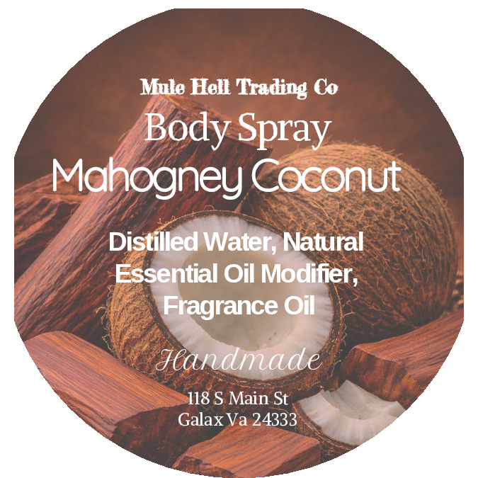 Mahogany Coconut Body Spray
