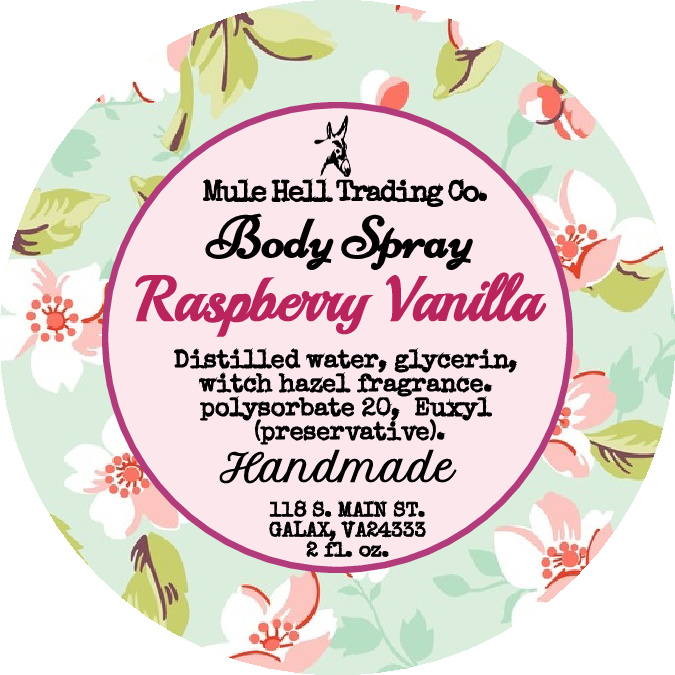 Raspberry Vanilla Body Spray