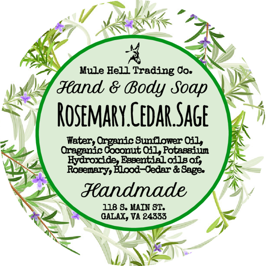 Rosemery Ceder Sage Liquid Soap