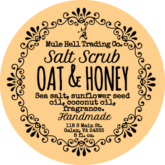 Oat and Honey Salt Scrub