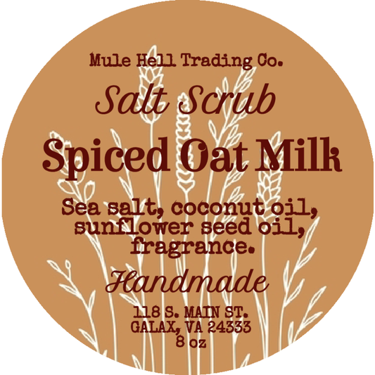 Spiced Oat Milk Salt Scrub