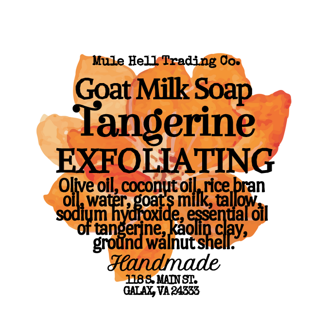 Exfoliating Tangerine Goat Milk Soap