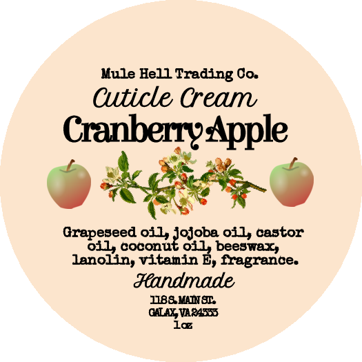 Cranberry Apple Cutcle Cream