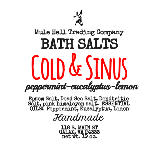 Cold & Sinus Bath Salts