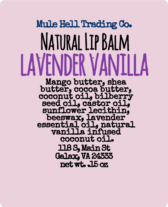 Lavender Vanilla Lip Balm