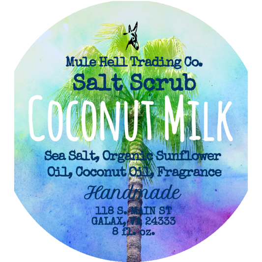 Coconut Milk Salt Scrub