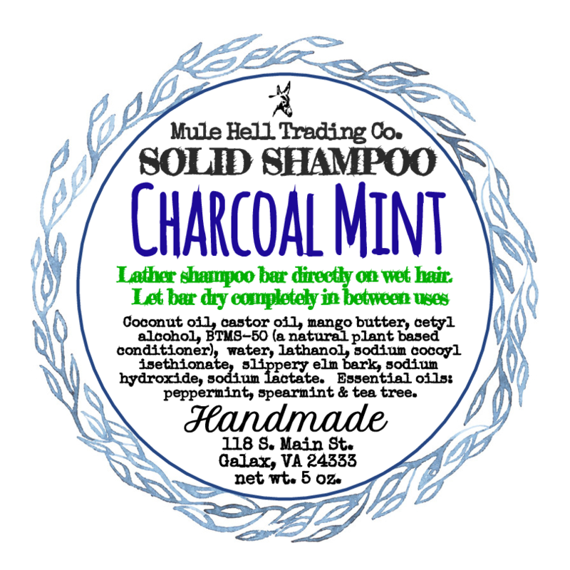 Charcoal Mint Shampoo Bar