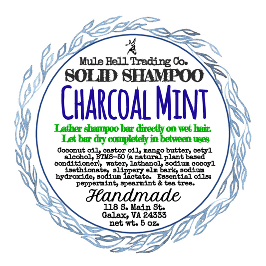 Charcoal Mint Shampoo Bar