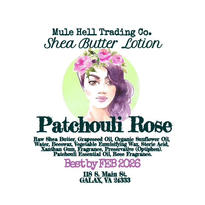 Patchouli Rose Shea Butter Lotion