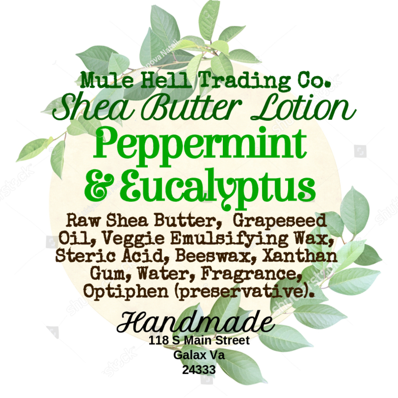 Peppermint Eucalyptus Shea Butter Lotion