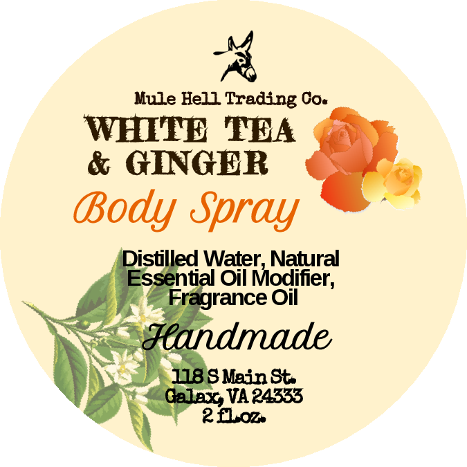 White Tea & Ginger Body Spray