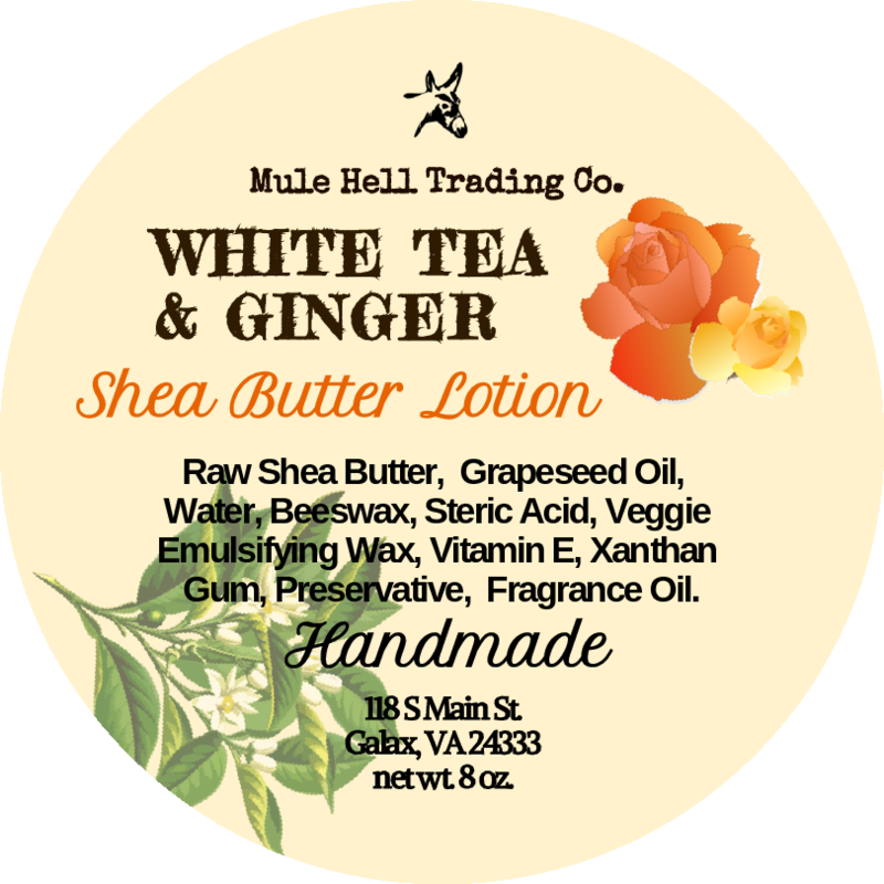White Tea and Ginger Shea Butter Lotion