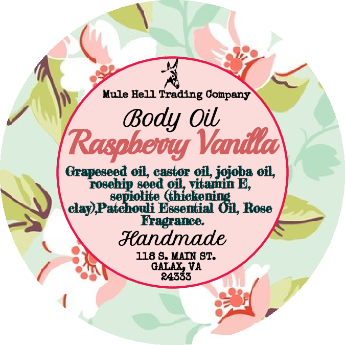 Raspberry Vanilla Body Oil