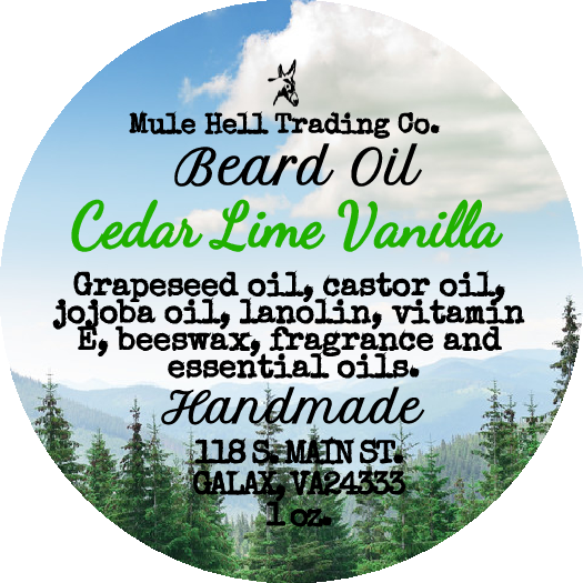 Cedar Lime Vanilla Beard Oil