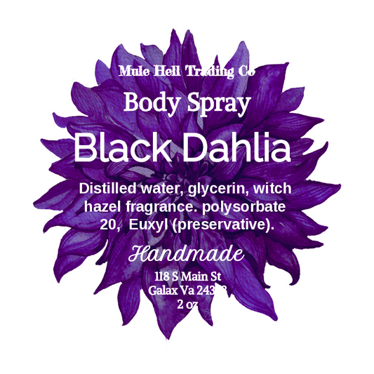 Black Dahlia Body Spray