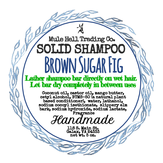 Brown Sugar Fig Shampoo Bar