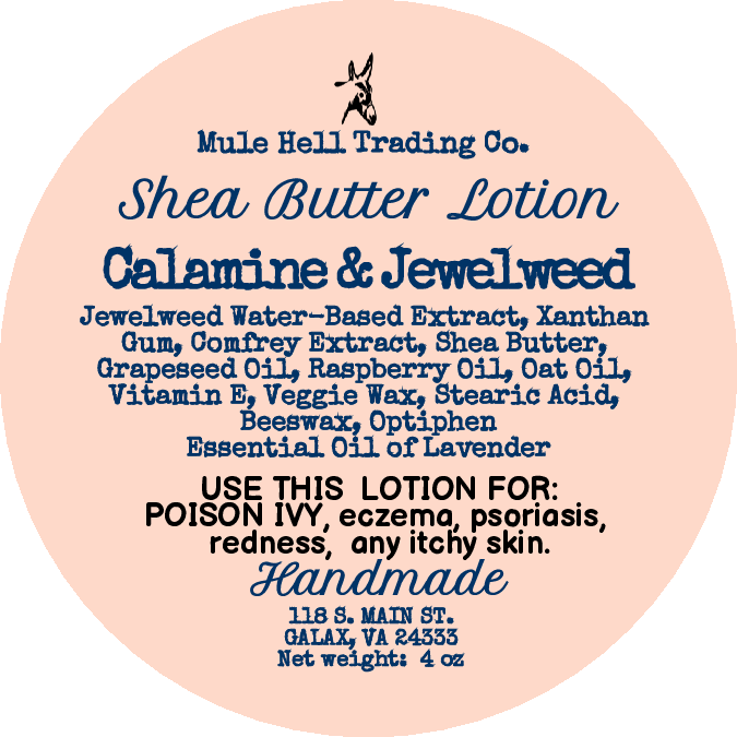 Calamine and Jewelweed Shea Butter Lotion 4 oz