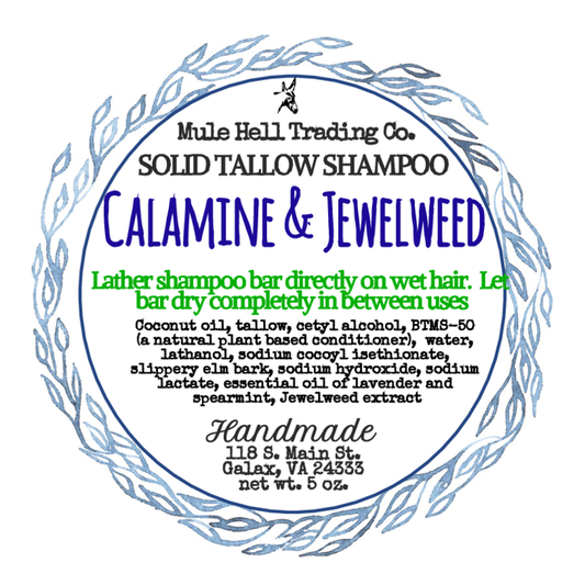 Calamine and Jewelweed Shampoo Bar