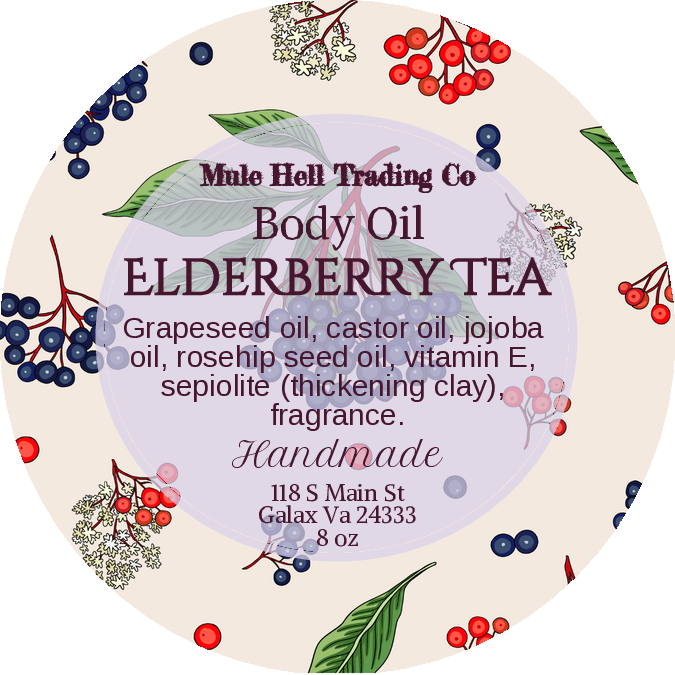 Elderberry Tea Body Oil
