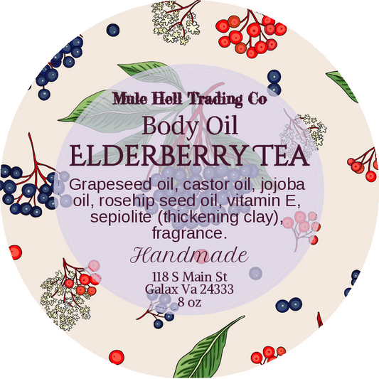 Elderberry Tea Body Oil