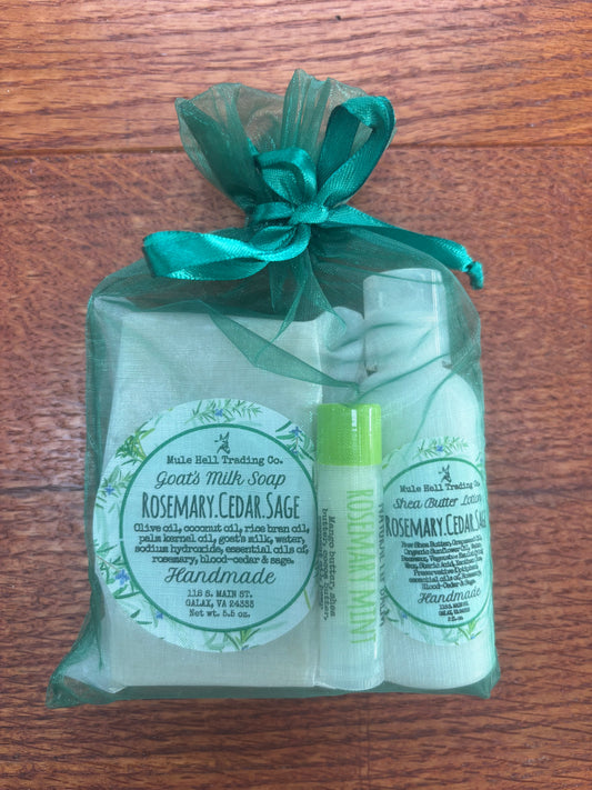 Rosemary Cedar Sage - Bar Gift Set