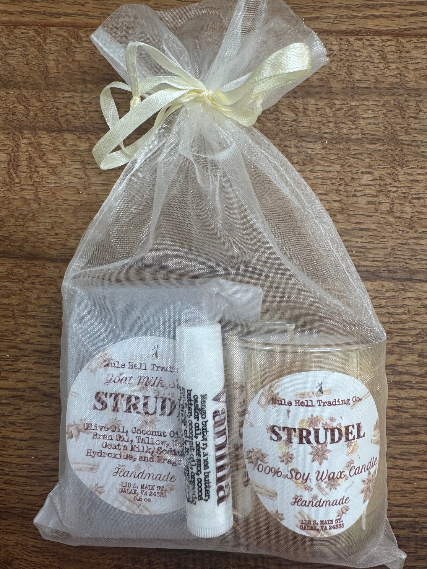 Strudel Soap, Candle, and Lip Balm Gift Set