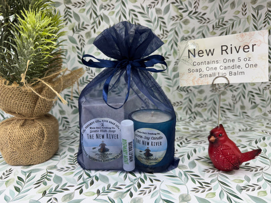 New River Soap, Candle, and Lip Balm Gift Set