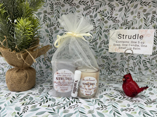 Strudel Soap, Candle, and Lip Balm Gift Set