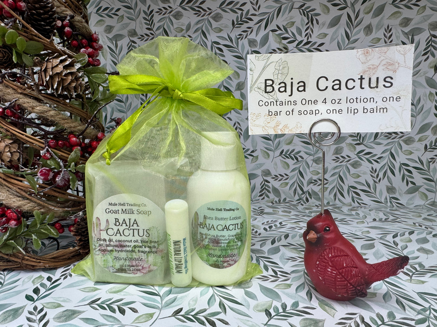 Baja Cactus Soap, Lotion, and Lip Balm Gift Set