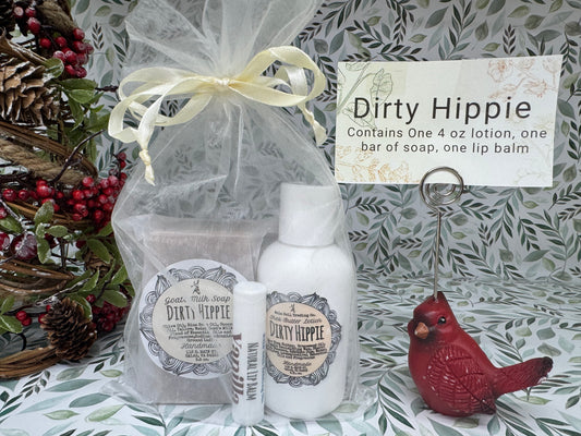 Dirty Hippie Soap, Lotion, and Lip Balm Gift Set