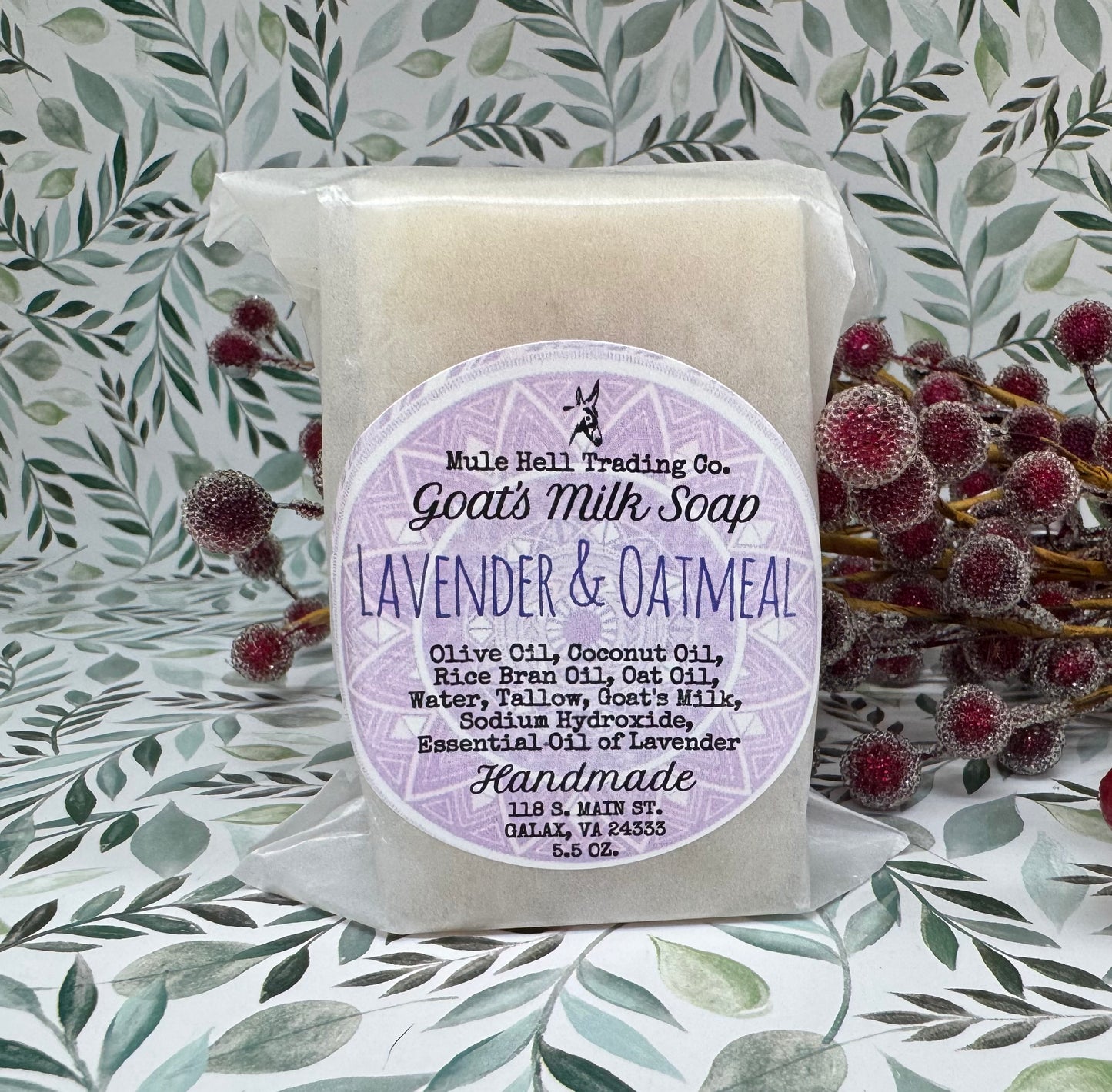 Lavender Soap, Lotion, and Lip Balm Gift Set