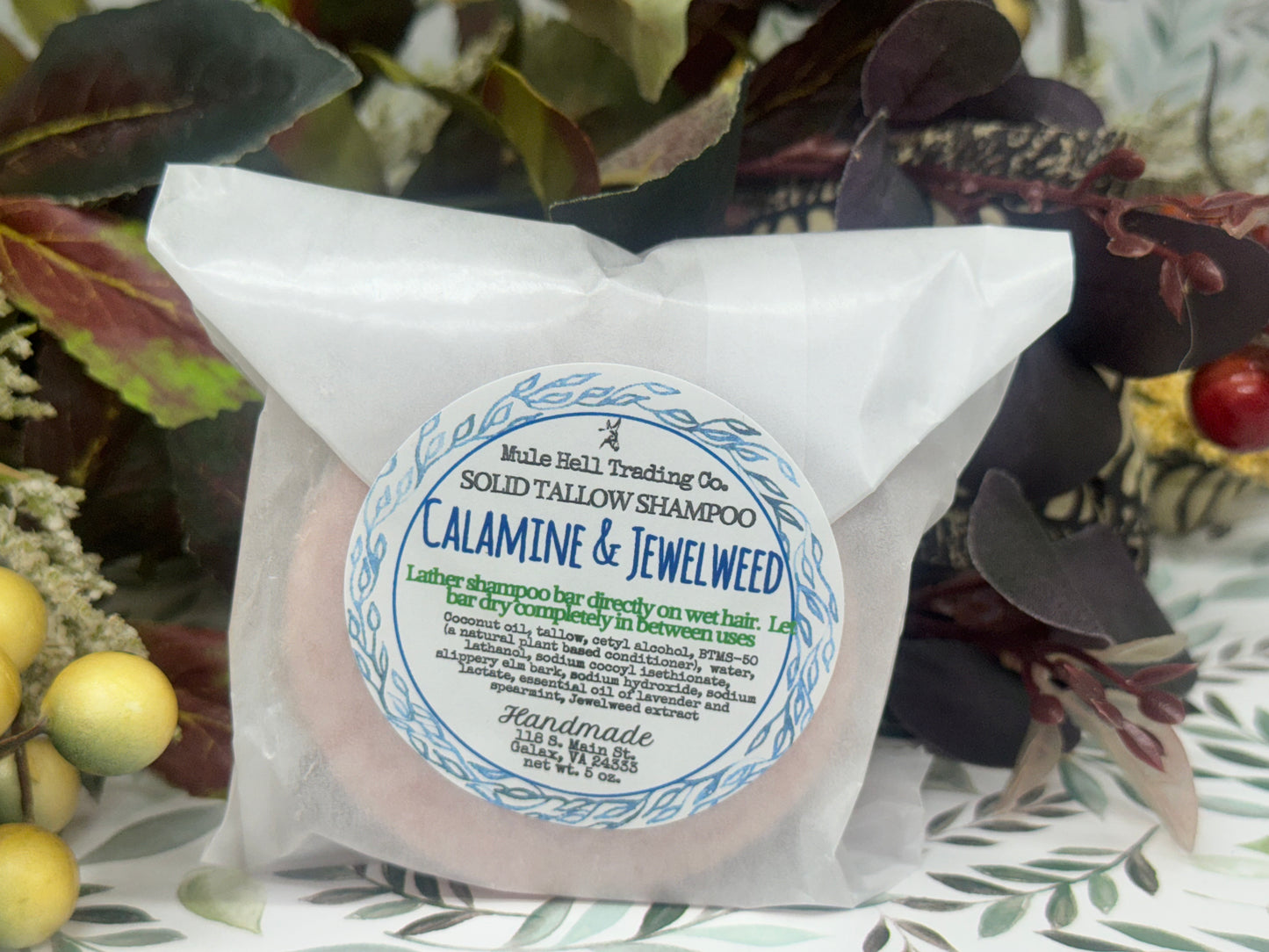 Calamine and Jewelweed Shampoo Bar and Conditioner Bar Gift Set