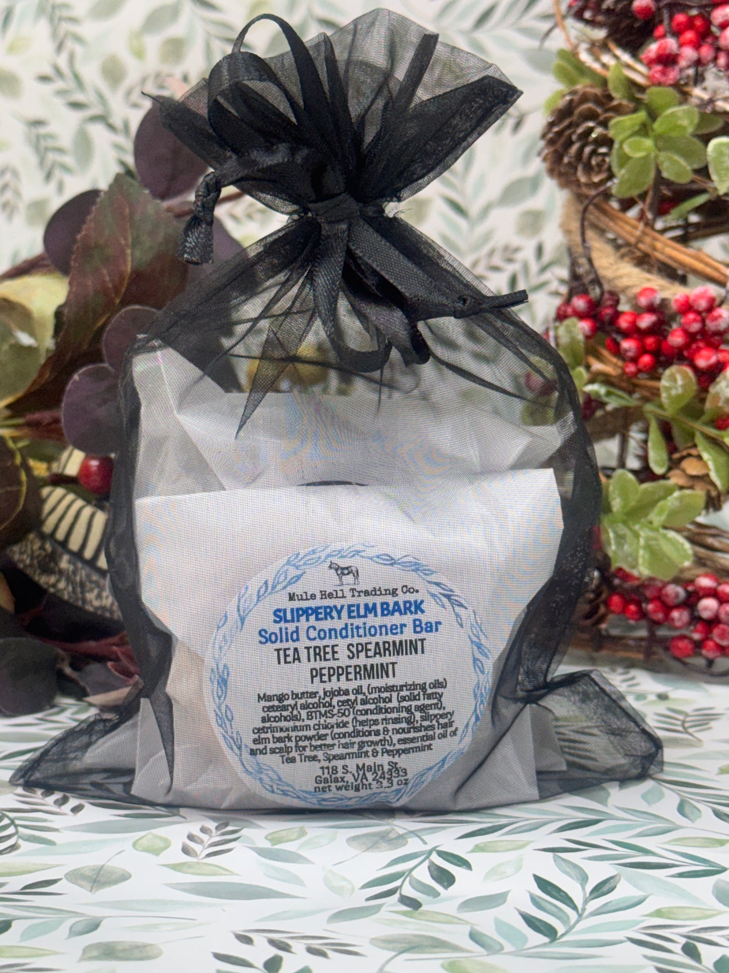 Charcoal Shampoo Bar and Conditioner Bar Gift Set