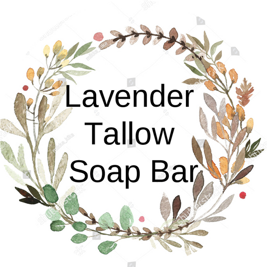 Lavender Tallow Soap bar 1.5 oz
