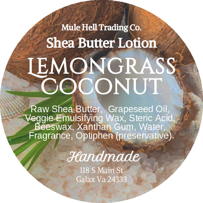 Lemongrass Coconut Shea Butter Lotion