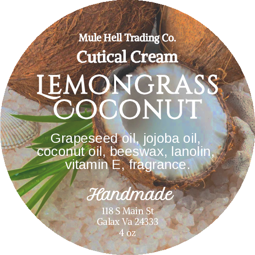 Lemongrass Coconut- Cuticle Cream