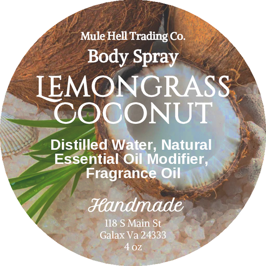Lemongrass Coconut Body Spray