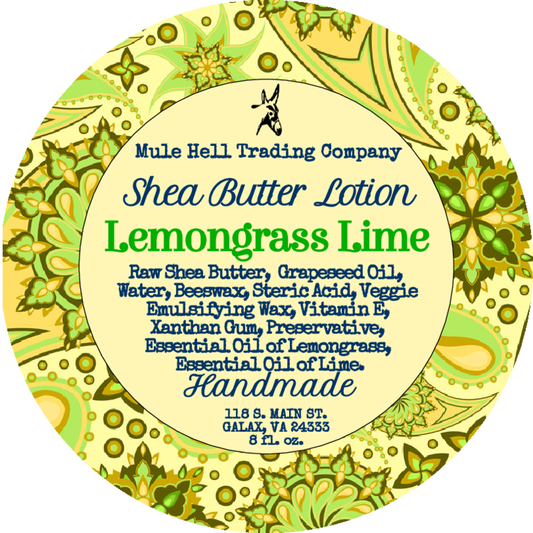 Lemongrass Lime Shea Butter Lotion