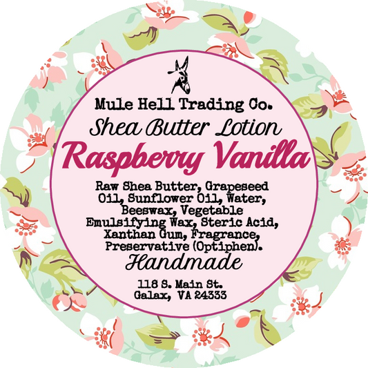 Raspberry Vanilla Shea Butter Lotion