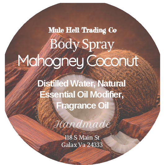 Mahogany Coconut Body Spray